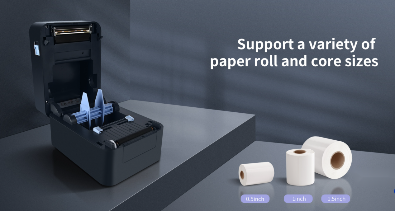 Ang Badge Label Printer SP320 ay suportado sa iba't ibang sukat ng paper rolls.png